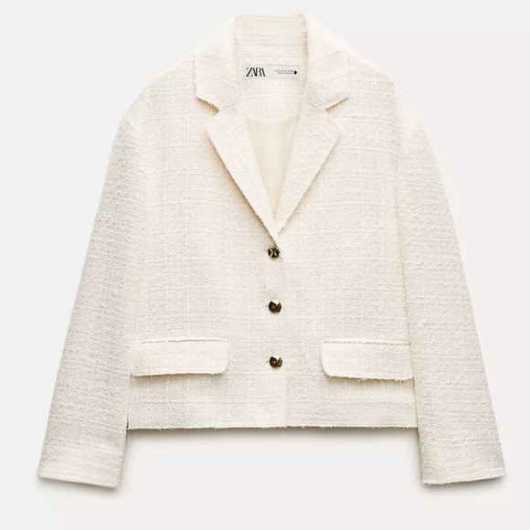 Zara Jackets & Blazers - ZW COLLECTION TEXTURED BLAZER Size S